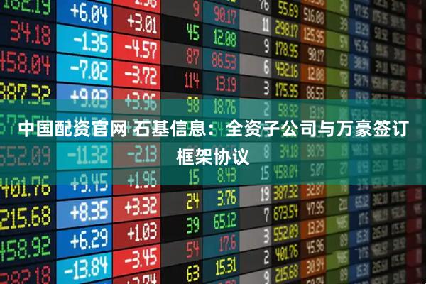 中国配资官网 石基信息：全资子公司与万豪签订框架协议